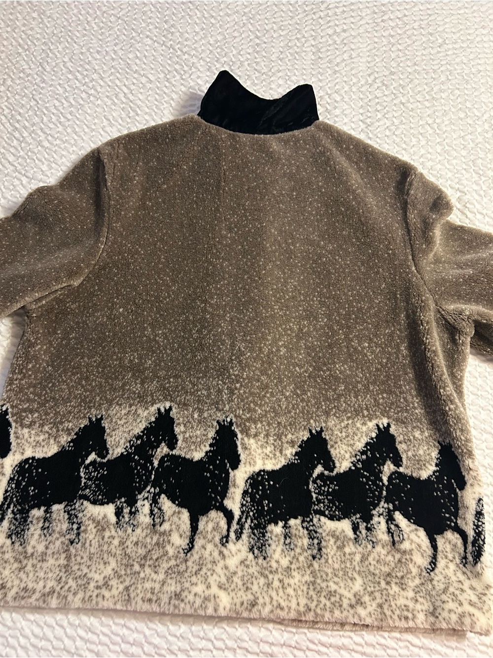 Vintage Horse Print Fleece Jacket - Picture 3 of 9
